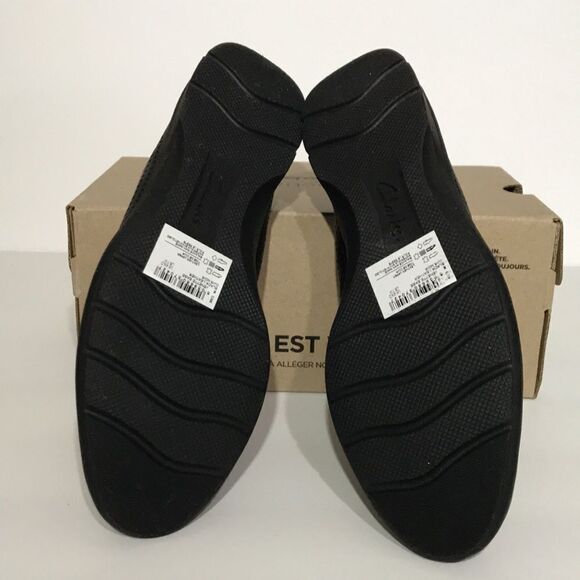 Clarks Jenette Ease Perforated Leather Flats - Picture 8 of 8
